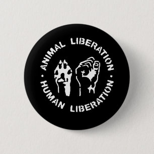Tierbefreiungs-Menschen-Befreiung Button