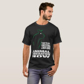 Tierbefreiungs-Schwarz-T-Shirt T-Shirt (Vorne ganz)