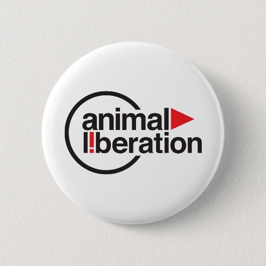 Tierbefreiungs-T - Shirt Button (Vorderseite)