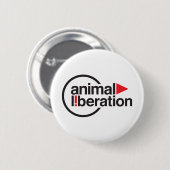 Tierbefreiungs-T - Shirt Button (Vorne & Hinten)
