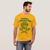 Tierbefreiungs-T - Shirt Grün (Vorne ganz)
