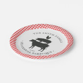 Tierbestand| Familiengrill Pappteller (Schrägansicht)