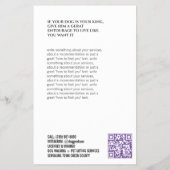 Tierbetreuer Spaziergänger Flyer (Hinten)
