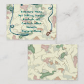 Tierbezogene Visitenkarte (Vorne/Hinten)