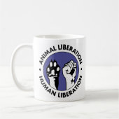 Tierbibliotheks-menschliche Bibliotheks-Tasse Kaffeetasse (Links)