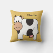 Tierbilder individuelle Name werfen Kissen (Rückseite)