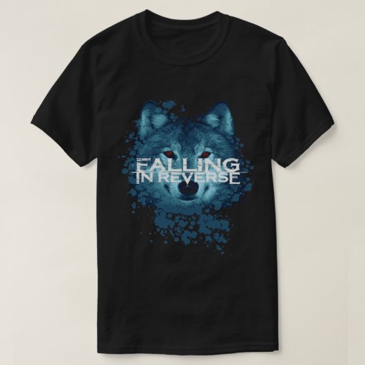 Tierblaues Fallen kommender Zuhause Rock Liebe T-Shirt (Design vorne)