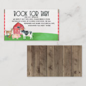 Tierbücher für Babydusche Begleitkarte (Vorne/Hinten)