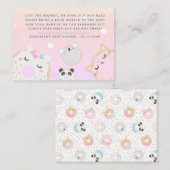 Tierbücher für Babydusche Begleitkarte (Vorne/Hinten)