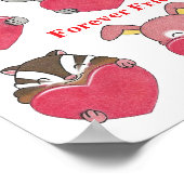 Tiercharakter für Freunde von Herzen Kinder Poster (Ecke)