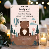 Tierchen Boho wir können frühzeitig abwarten Baby- Einladung