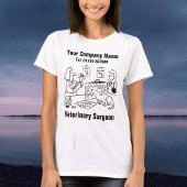 Tierchirurgischer Cartoon zur Personalisierung T-Shirt