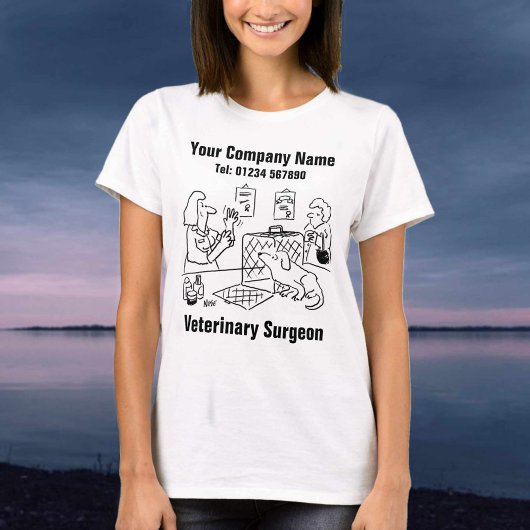Tierchirurgischer Cartoon zur Personalisierung T-Shirt