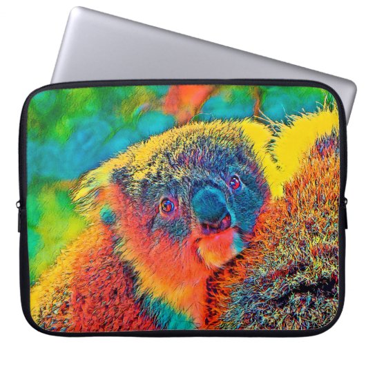 TierColor_Koala_001 Laptopschutzhülle (Vorderseite)