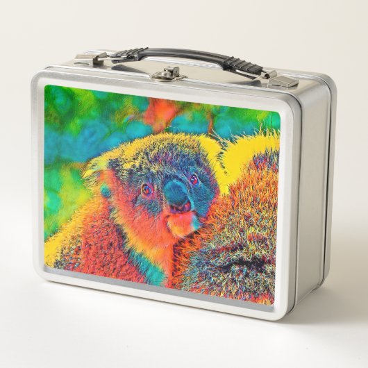TierColor_Koala_001 Metall Brotdose (Vorderseite)