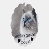 Tierdenkmäler für immer in unseren Herzen Ornament Karte (Rechts)