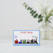 Tierder zug-Telefonkarte des Kindes Telefonnummerkarte (Stehend Vorderseite)