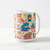 Tierdesign für spielerische Kinder Kaffeetasse (VorderseiteRechts)