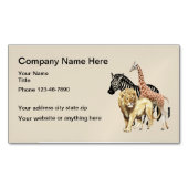 Tierdesign Magnetische Visitenkarte (Vorderseite)