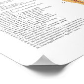 Tierdiagramm zur Anatomie der Pferde Poster (Ecke)