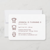 Tierdoodles-Kind zum Geburtstag Einladung (Vorderseite)