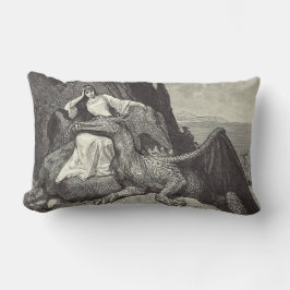 Tierdrache und Maiden Lendenkissen