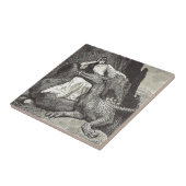 Tierdrache und Mittelalter Fliese (Seite)