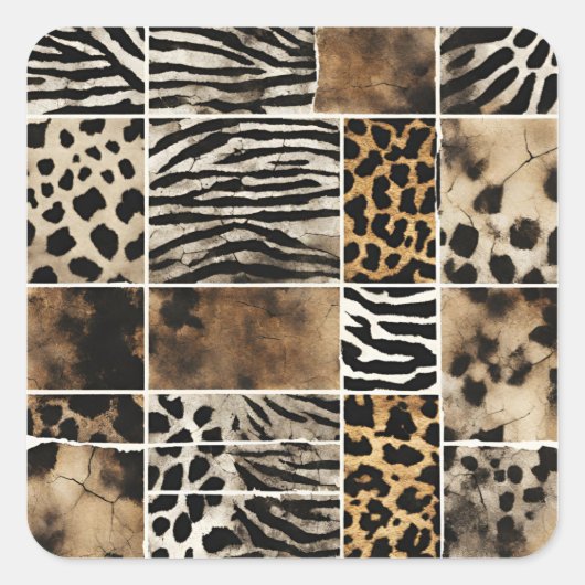 Tierdruck - Aufkleber (Vorderseite)