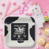Tierdruck Birthday Paper Plate Heilige Kuh Pappteller (Party)