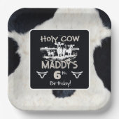 Tierdruck Birthday Paper Plate Heilige Kuh Pappteller (Vorderseite)