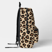 Tierdruck, Braunleopard, Geparden, Herz Bedruckter Rucksack (Links)