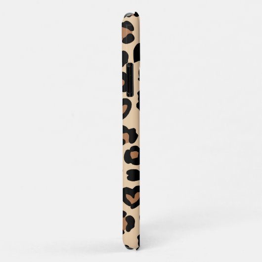 Tierdruck, Braunleopard, Geparden, Herz Case-Mate iPhone Hülle (Hinten/Rechts)