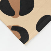 Tierdruck, Braunleopard, Geparden, Herz Fleecedecke (Ecke)