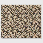 Tierdruck, Braunleopard, Geparden, Herz Geschenkpapier (Flach)