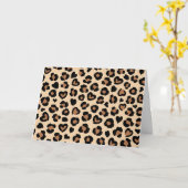 Tierdruck, Braunleopard, Geparden, Herz Karte (Gelbe Blume)