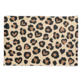 Tierdruck, Braunleopard, Geparden, Herz Kissenbezug (Rückseite)