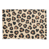 Tierdruck, Braunleopard, Geparden, Herz Kissenbezug (Vorderseite)