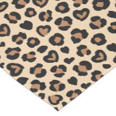 Tierdruck, Braunleopard, Geparden, Herz Mittelgroßer Tischläufer (Ecke)