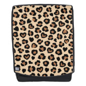 Tierdruck, Braunleopard, Geparden, Herz Rucksack (Vorderseite)