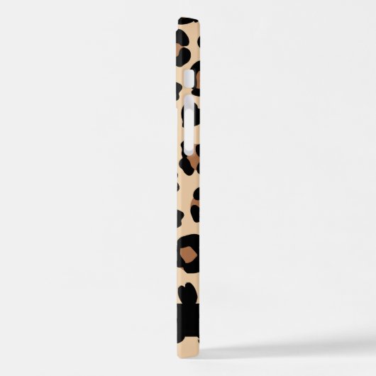 Tierdruck, Braunleopard, Herz, Ihr Name iPhone Hülle (Linke Seite)