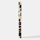 Tierdruck, Braunleopard, Herz, Ihr Name iPhone Hülle (Rechte Seite)