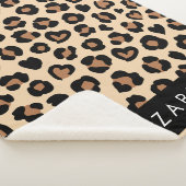 Tierdruck, Braunleopard, Herz, Ihr Name Sherpadecke (3/4)