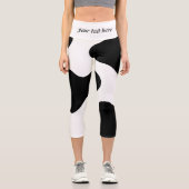 Tierdruck Capri Leggings (Vorderseite)