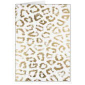 Tierdruck des Girly weißen Imitatgoldleoparden (Vorne)
