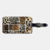 Tierdruck - doppelseitige Gepäckmarke Gepäckanhänger (Rückseite horizontal)