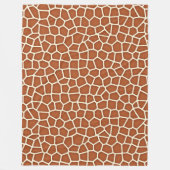 Tierdruck, Giraffe in Kupfertönen Fleecedecke (Vorderseite)