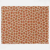 Tierdruck, Giraffe in Kupfertönen Fleecedecke (Vorderseite (Horizontal))