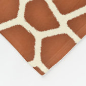 Tierdruck, Giraffe in Kupfertönen Fleecedecke (Ecke)