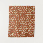 Tierdruck, Giraffe in Kupfertönen Wandteppich (Vorderseite)