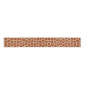 Tierdruck, Giraffe in Schatten von Kupfer Brown Ripsband (Vorderseite)